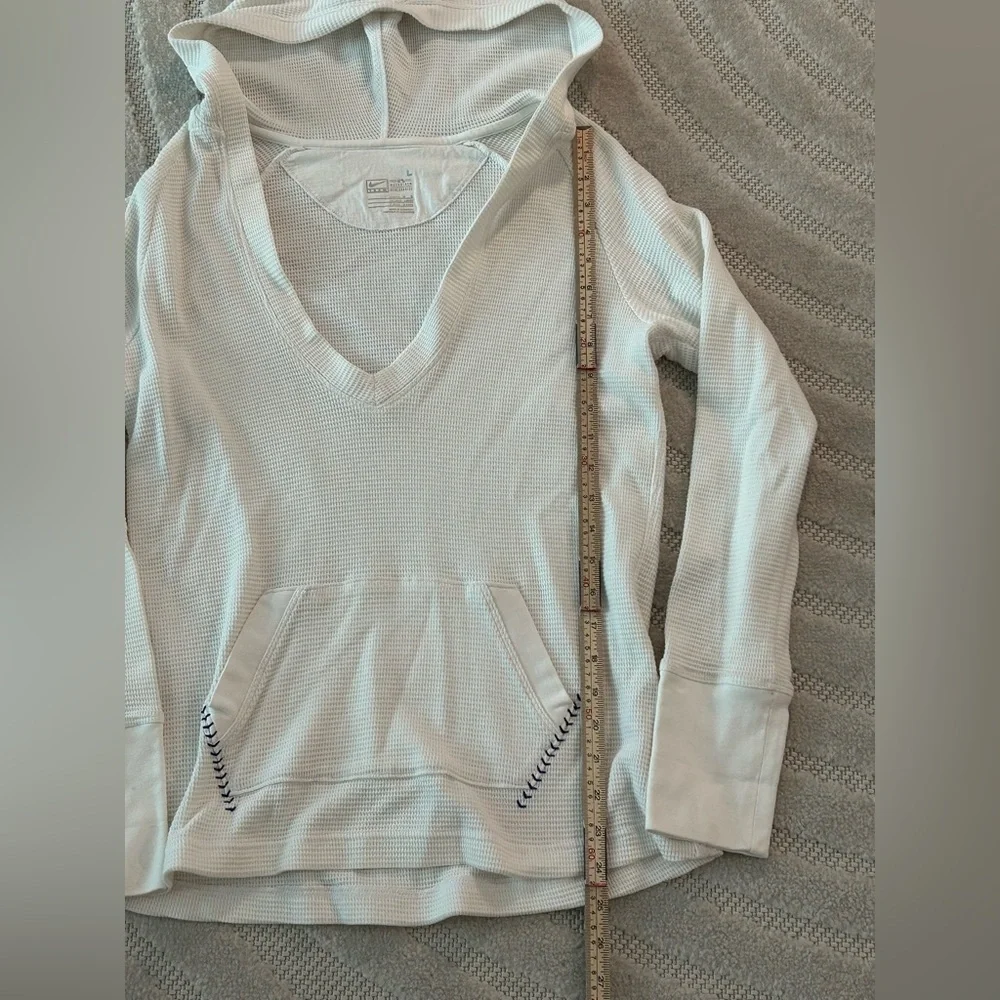 Vintage Y2K Nike Team MLB Los Angeles Dodgers Waffle Knit V-Neck Hoodie - L